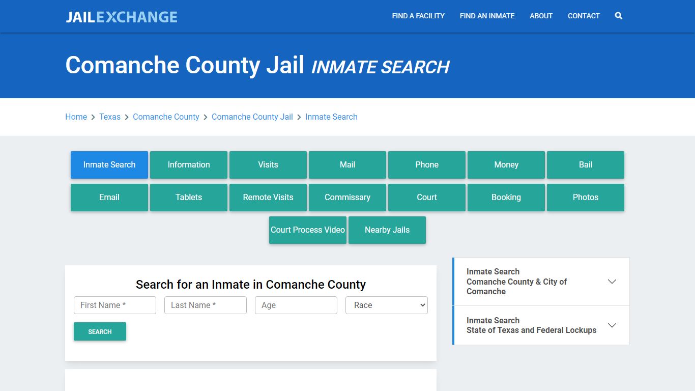 Comanche County Jail, TX Inmate Search: Roster & Mugshots