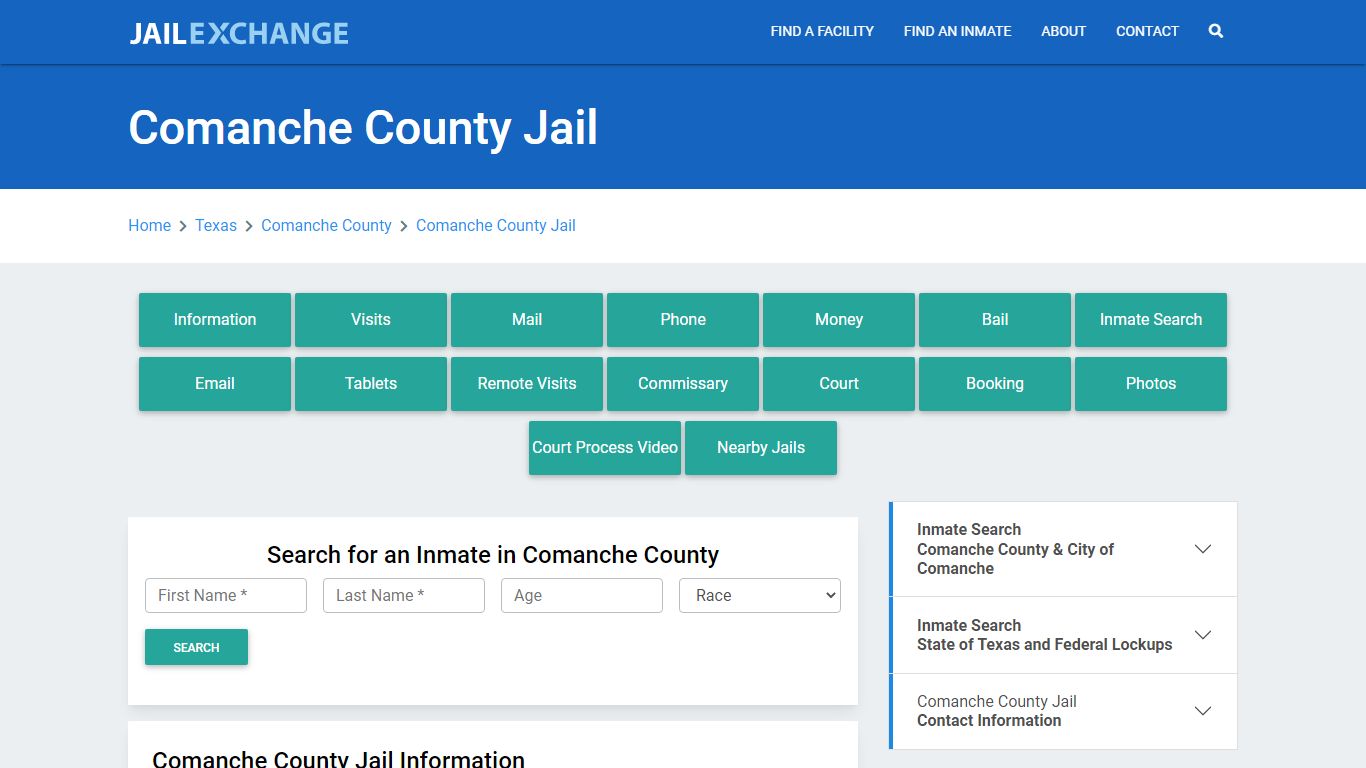 Comanche County Jail Roster Lookup, TX, Inmate Search